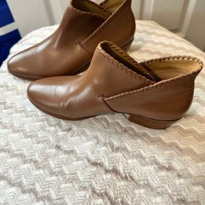 Jack Rogers Brown Leather Ankle Booties